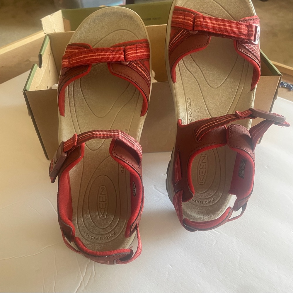 Red Keen Sandals - Picture 4 of 6